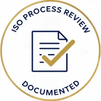 ISO process badge